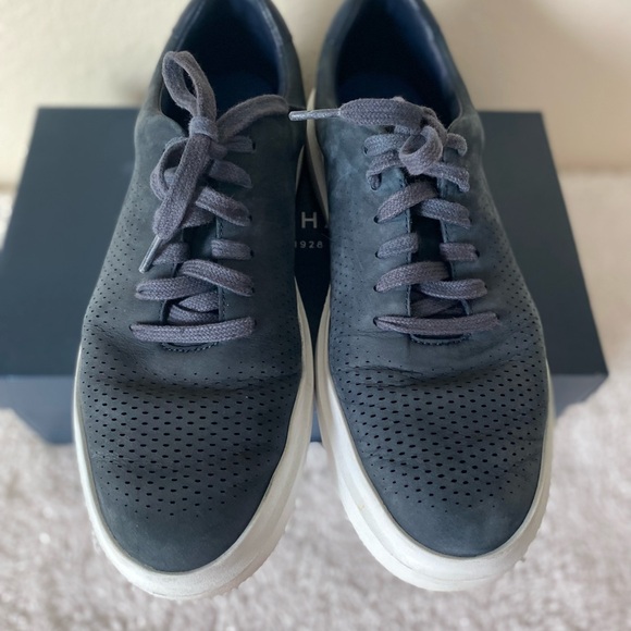 Cole Haan Men’s GrandPrø Rally Nubuck Laser Cut Sneakers in Navy Size 9.5M - Picture 7 of 15